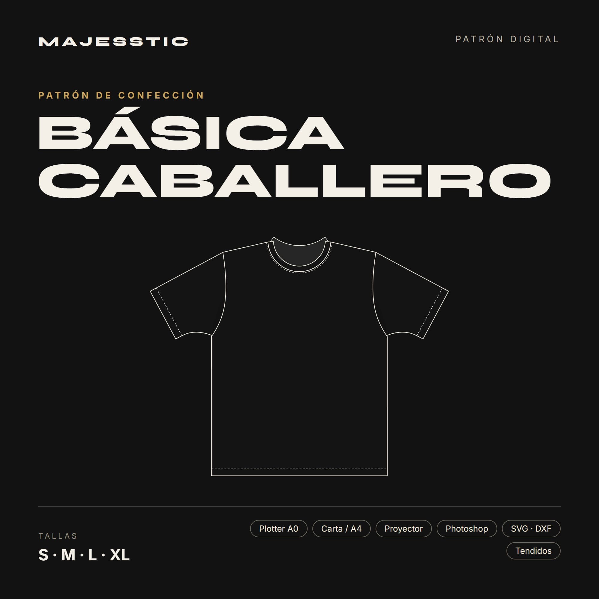 Patrón Franela Básica Caballero — Portada